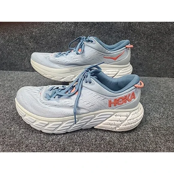 Womans Size 10B HOKA Gaviota 4 Blue Fog Plein Air Hoka One One - Picture 1 of 6